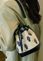 Summer Fashion Clutch Bag Women's Drawstring Trendy Shoulder Bag Retro Messenger Bucket Bag