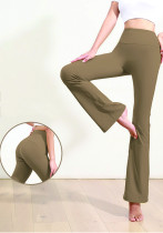 Yogabroek Bell Bottom-broek Dames Butt Lift Hoge taille Sport-gymbroek Stretchbroek met wijde pijpen