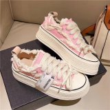 Canvas Shoes Women's Retro Thick-Soled All-Match White Shoes Women's Casual Sports Shoes