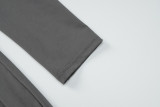 Fall Women's Fashion Zipper  Slim Solid Color Long Sleeve Jumpsuit
