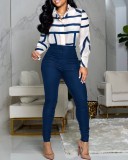 Sexy Fashion Digital Printing Women's Two Pieces Pants Suit