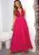 Women's Summer Solid Color Sexy Sleeveless Slits Big Swing Dress