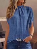 Ladies Casual Round Neck Regular Pullover Digital Printed Shirt