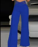 Women high waist wide leg Pant