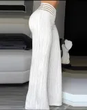 Women high waist wide leg Pant