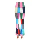 Women Casual Printed Plaid Casual Pants