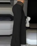 Women high waist wide leg Pant