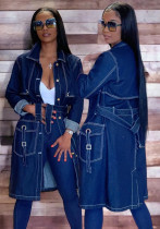 Langärmlige Jeansjacke für Damen