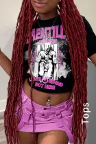 Women Short Sleeve Printed T-Shirt