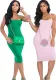 Women Solid Strap Dress