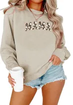 Halloween Fun Print Autumn Winter Plus Size Round Neck Female T-Shirt