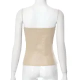 Women's Autumn And Winter Street Versatile Strapless Zipper Ladies Pad Vest