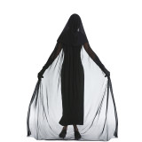 Halloween Vampire Witch Costume Ghost Witch Mesh Cloak Masquerade Stage Performance Costume