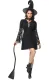 Halloween wizard stage performance costume short robe magician witch party costume