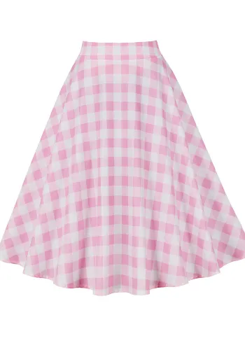 Women plaid skirt