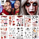 Halloween Funny Scar Tattoo Sticker