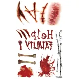Halloween Funny Scar Tattoo Sticker