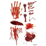 Halloween Funny Scar Tattoo Sticker