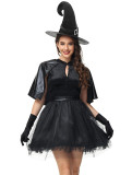 Halloween short robe magician wizard stage witch party performance costume