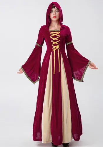 Halloween retro palace dress vampire queen costume ghost bride wizard cosplay stage costume