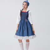 French Maid Costume Adult Beauty and the Beast Belle Maid Costume Vineyard Maid Dress Jane Eyre Costume