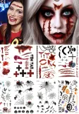 Halloween Funny Scar Tattoo Sticker