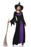 Halloween witch costume purple witch dress cosplay costume