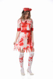 Halloween cosplay costume Mary nurse costume adult horror bloody zombie zombie costume doctor costume cos party