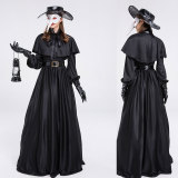 Halloween Medieval Punk Style Plague Doctor Birdman Long Mouth Cosplay Costume