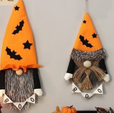 Decoraciones de Halloween, decoraciones colgantes de estilo nórdico para ancianos sin rostro, banderas colgantes para paredes y puertas del hogar