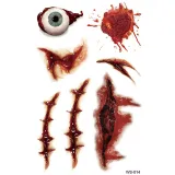 Halloween Funny Scar Tattoo Sticker