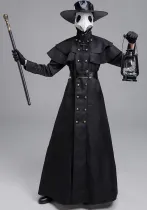 Halloween Medieval Punk Style Plague Doctor Birdman Long Mouth Cosplay Costume