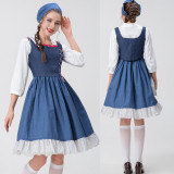 French Maid Costume Adult Beauty and the Beast Belle Maid Costume Vineyard Maid Dress Jane Eyre Costume