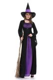 Halloween witch costume purple witch dress cosplay costume