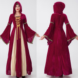 Halloween retro palace dress vampire queen costume ghost bride wizard cosplay stage costume