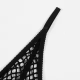 Sexy Lingerie Fashionable Hollow Meshsexy See-Through Bra And Garter Set