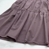 High Collar Solid Color Simple Loose Casual Women's Dress