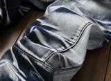 Pantalones rectos de mezclilla vintage para hombres