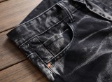 Pantalones rectos de mezclilla vintage para hombres
