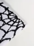 Autumn and winter spider web jacquard knitting warm hat and cold hat