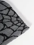 Autumn and winter spider web jacquard knitting warm hat and cold hat