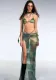 Summer Women Printed Bikini Holidays Skirt Two-piece Set
