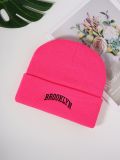 Autumn and winter Letter embroidered Kintting Hat