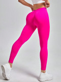 Women Seamless Knitting Butt Lift Yoga Pants Sports Fitness Pants