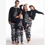 Christmas printed home clothes for the whole family