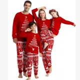 Christmas printed home clothes for the whole family