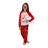 Christmas deer print pajamas, home clothes family wear