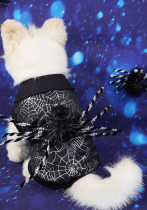 Halloween-Hundekleidung, Spinnen-Transformationskostüm, Spinnennetz, lustige Halloween-Party-Haustierkleidung