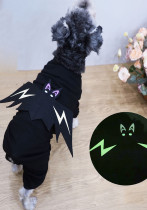 Suministros para mascotas de Halloween, ropa fluorescente para perros de cuatro patas, disfraces de murciélagos para mascotas