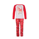 Pijamas con estampado de ciervos navideños, ropa para el hogar, ropa familiar.
